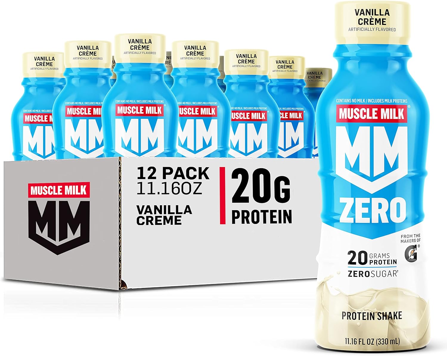 vanilla-crme-muscle-milk-zero-protein-shake---20g-protein-zero-sugar-100-calories-calcium-vitamins-a-c-d-4g-fiber---energizing-snack-and-workout-recovery---1116-fl-oz-pack-of-12-1