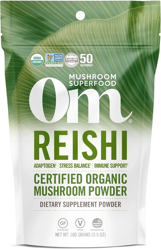 organic-reishi-mushroom-powder---35oz-50-servings---adaptogen-for-stress-immune-support---superfood-supplement-from-om-mushroom-1