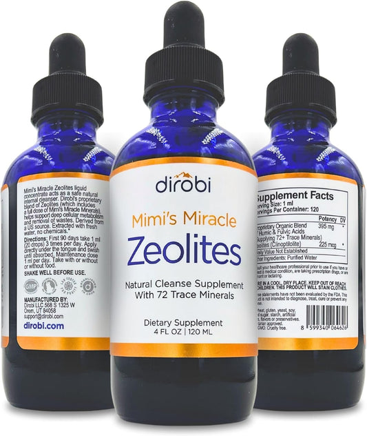 Liquid Zeolite Supplement with 70 Trace Minerals for Cell Restoration, Immune & Digestive Health - 4 oz Bottle - Espot.com.au