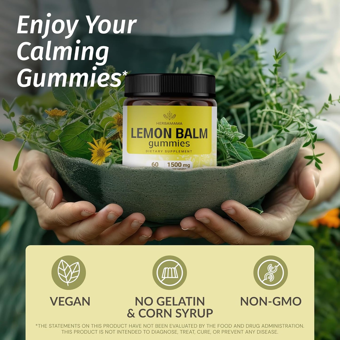 1500mg-lemon-balm-herb-gummies-for-calm-support---vegan-relaxation-supplement-with-melissa-officinalis-leaves---60-banana-flavored-chews-2