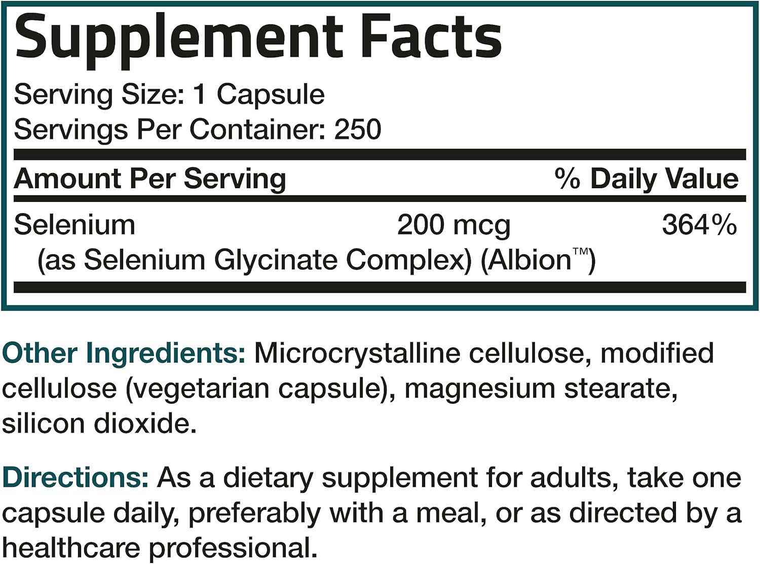 high-absorption-selenium-200-mcg---yeast-free-amino-acid-complex---essential-trace-mineral---250-vegetarian-capsules-8