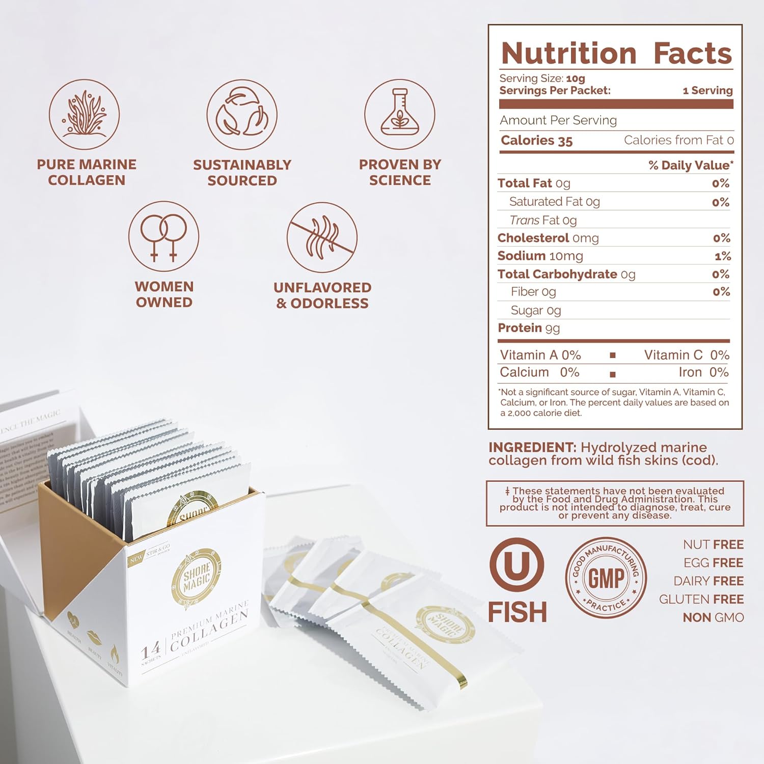 premium-marine-collagen-powder-for-women-and-men---type-i-ii-iii-and-iv-hydrolyzed-peptides-from-wild-fish-kosher-certified---28-sachets-10g-each-2