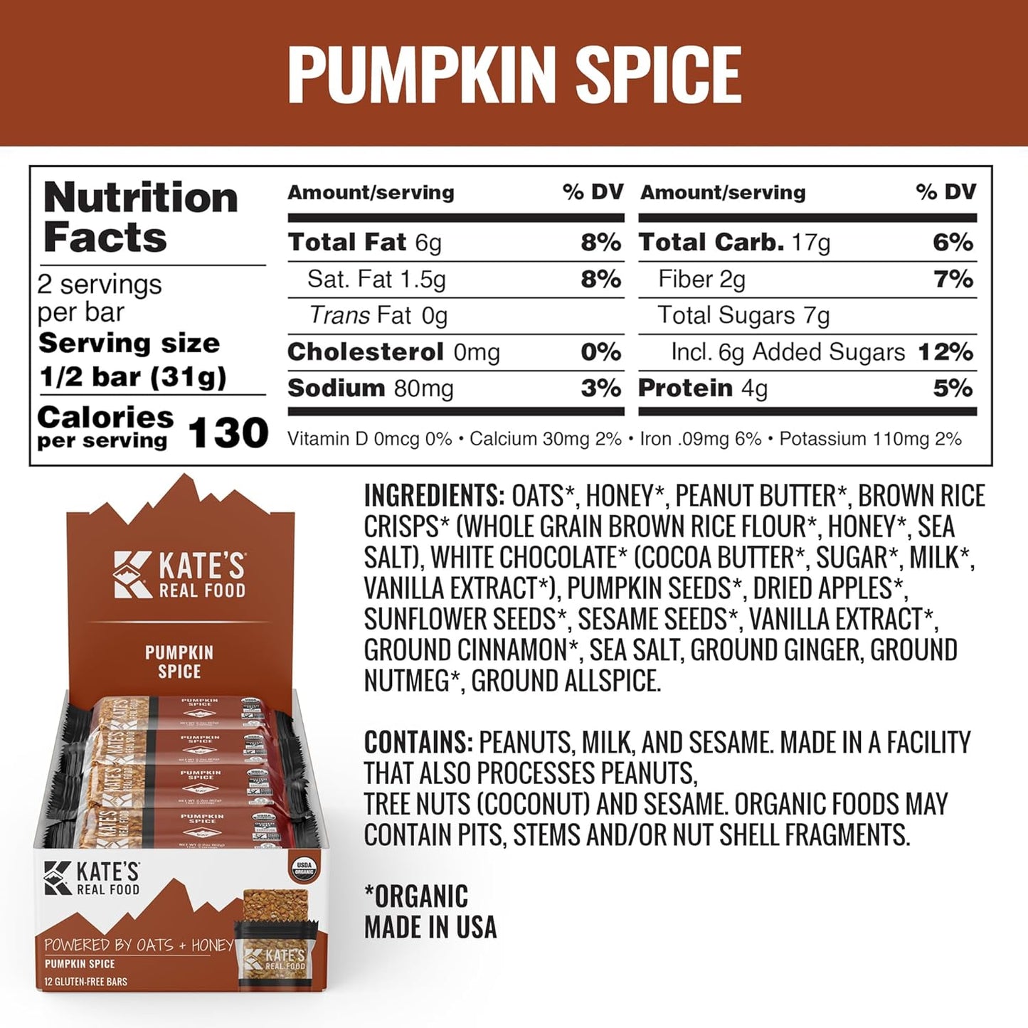 organic-pumpkin-spice-granola-bars-by-kates-real-food---pack-of-12-22-oz---gluten-free-oats-non-gmo-soy-free-whole-grains---healthy-energy-snacks-4