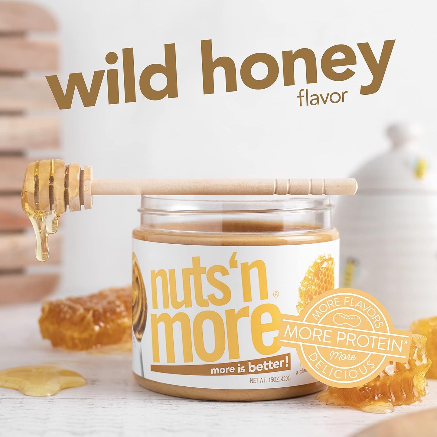wild-honey-peanut-butter-spread---high-protein-low-carb-gluten-free-nut-butter-snack-15oz-2