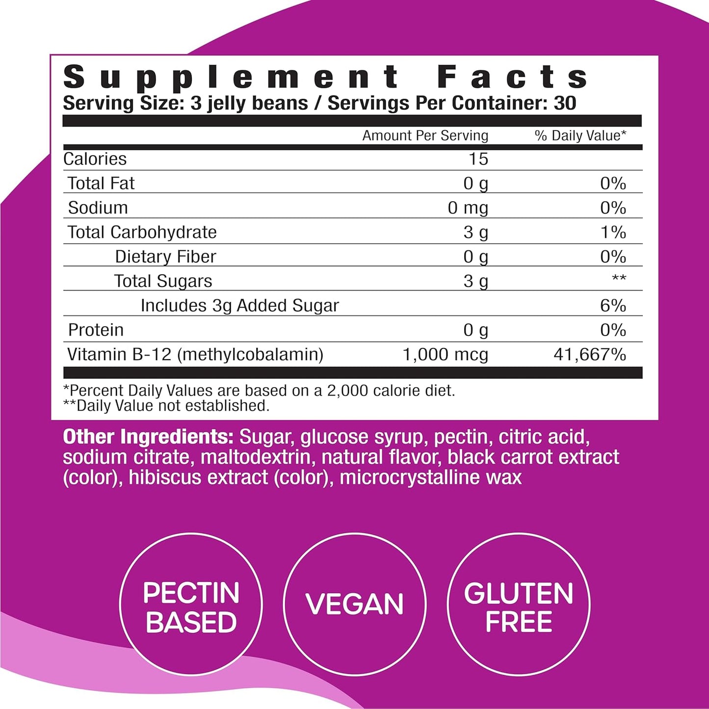 raspberry-flavor-vegan-b-12-jelly-beans---90-count-pectin-based-energy-support-supplement-gluten-free---30-servings-2