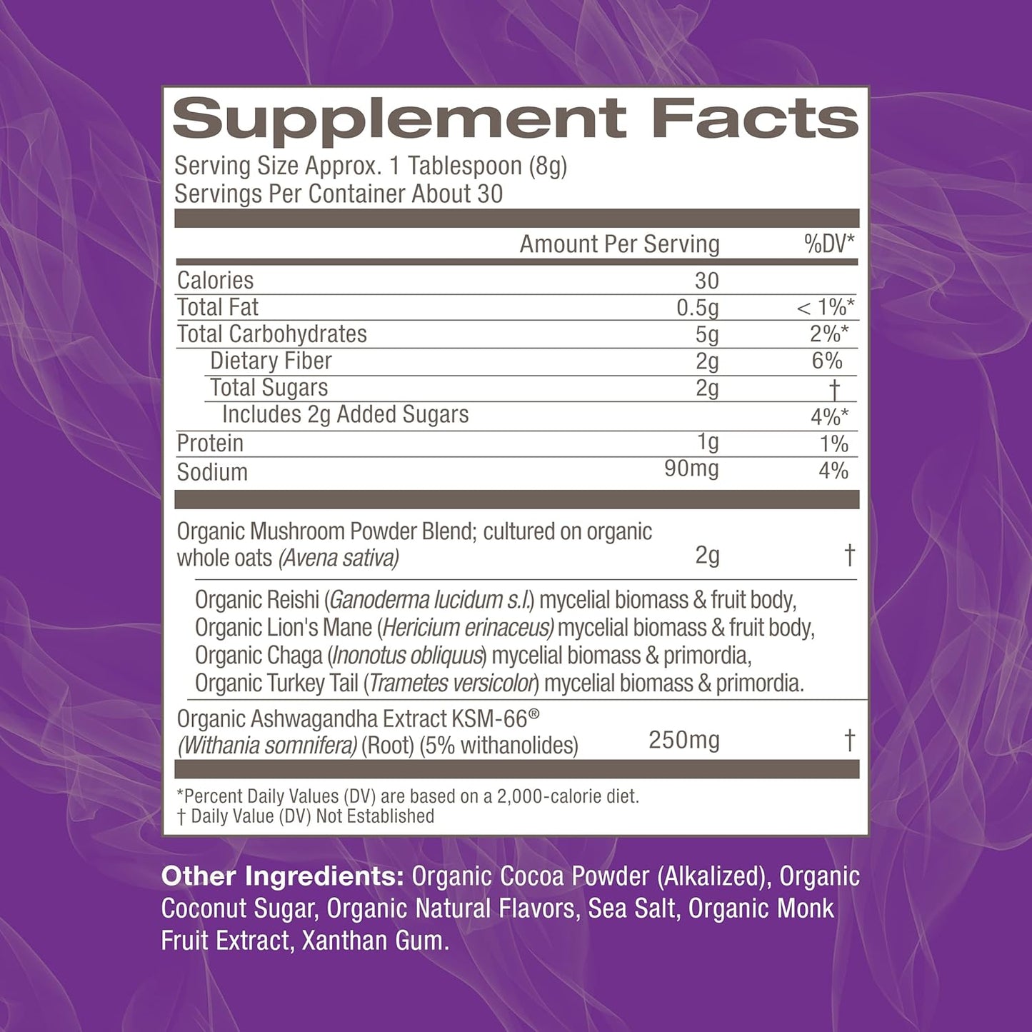 om-mushroom-superfood-hot-chocolate-blend---847oz-canister-30-servings-dutch-cocoa-2g-sugar-25-calories---lions-mane-reishi-chaga-turkey-tail---focus-stress-support-3