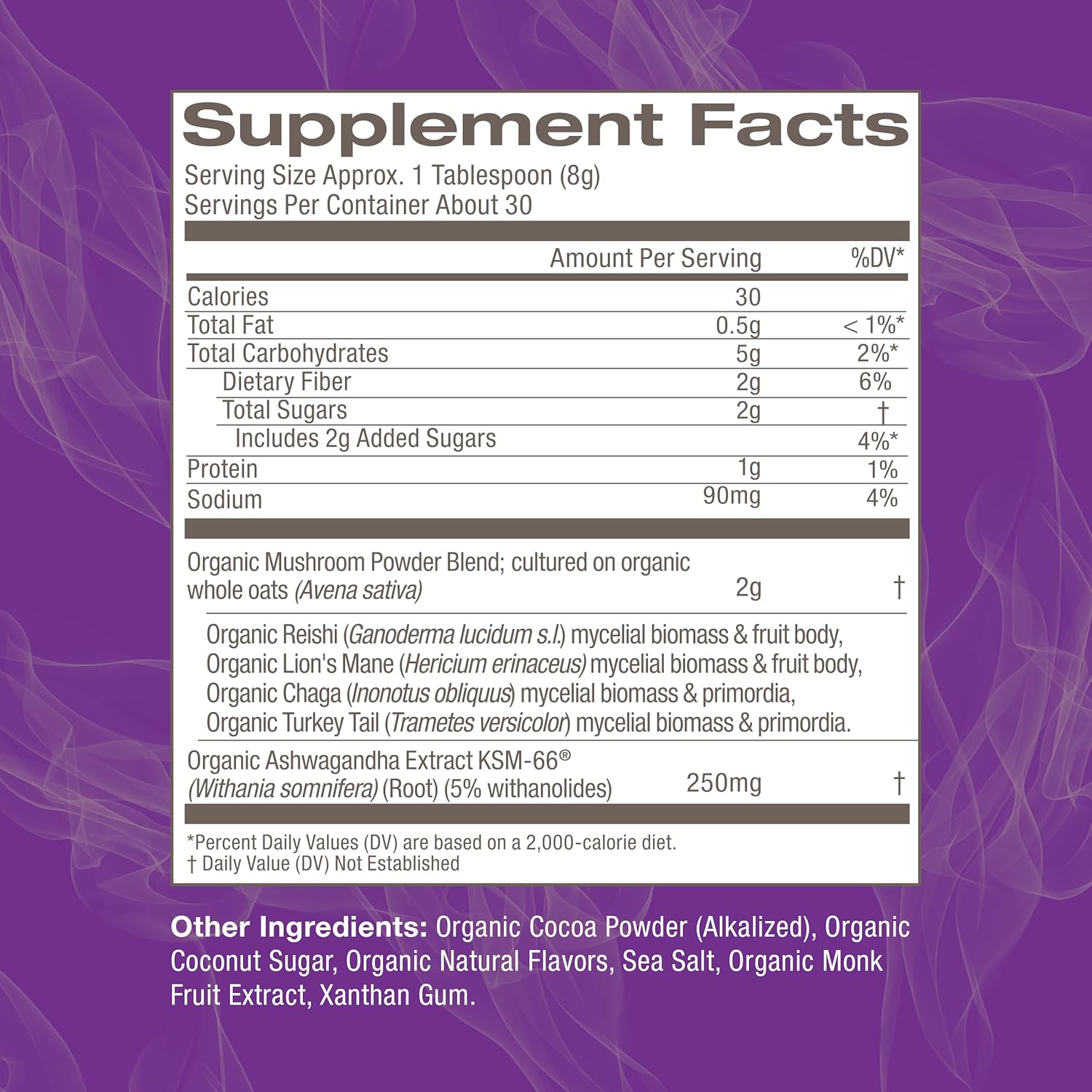 om-mushroom-superfood-hot-chocolate-blend---847oz-canister-30-servings-dutch-cocoa-2g-sugar-25-calories---lions-mane-reishi-chaga-turkey-tail---focus-stress-support-3