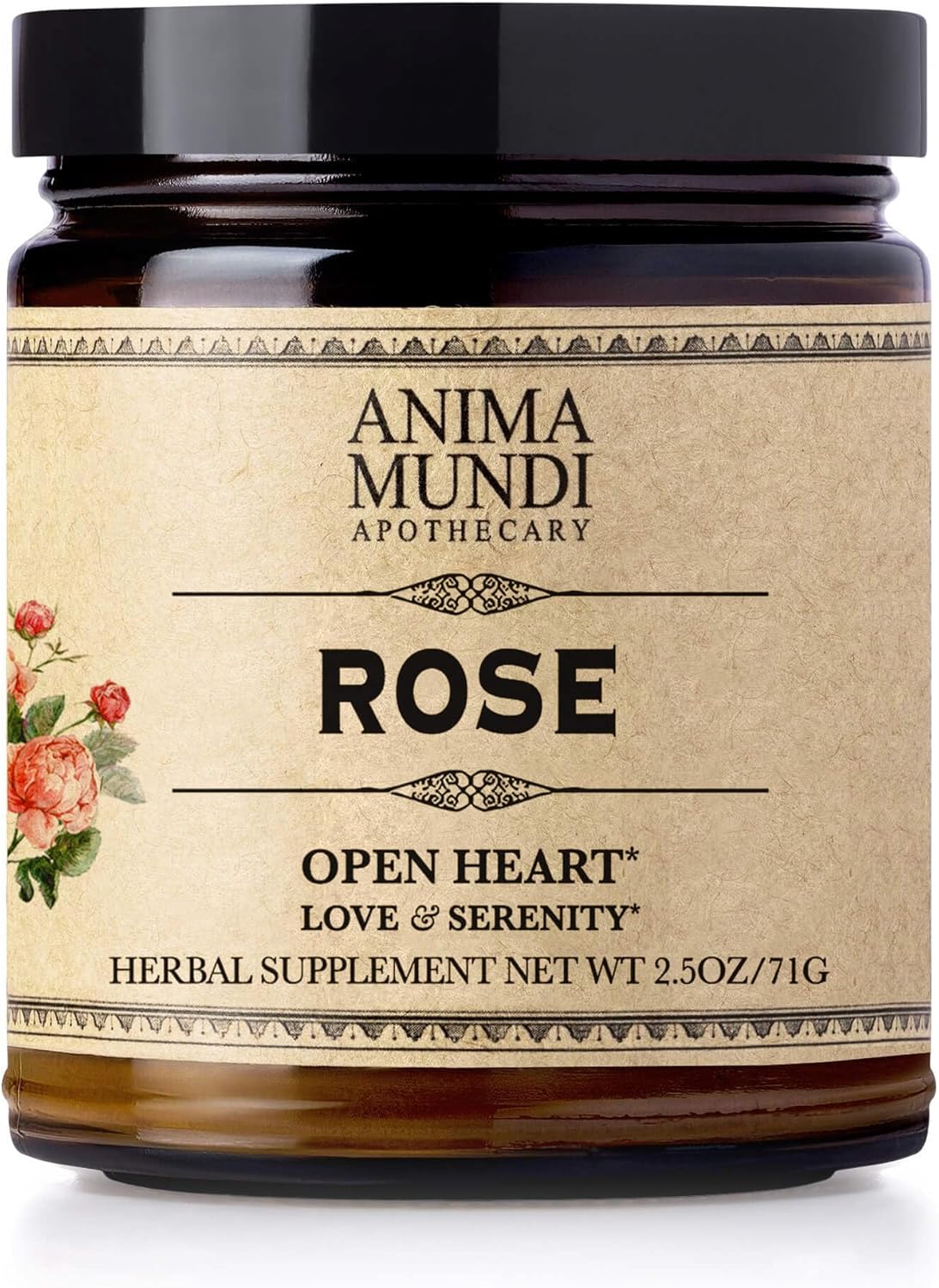 anima-mundi-love-serenity-rose-petal-powder---heart-chakra-blend-for-teas-lattes-desserts---edible-dried-rose-petals-buds---aromatic-fluffy-mix-25oz-71g-1
