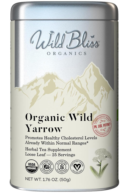wild-bliss-organic-yarrow-tea---caffeine-free-loose-leaf-herbal-tea---potent-pharmacopoeia-blend---176-oz---25-servings-1