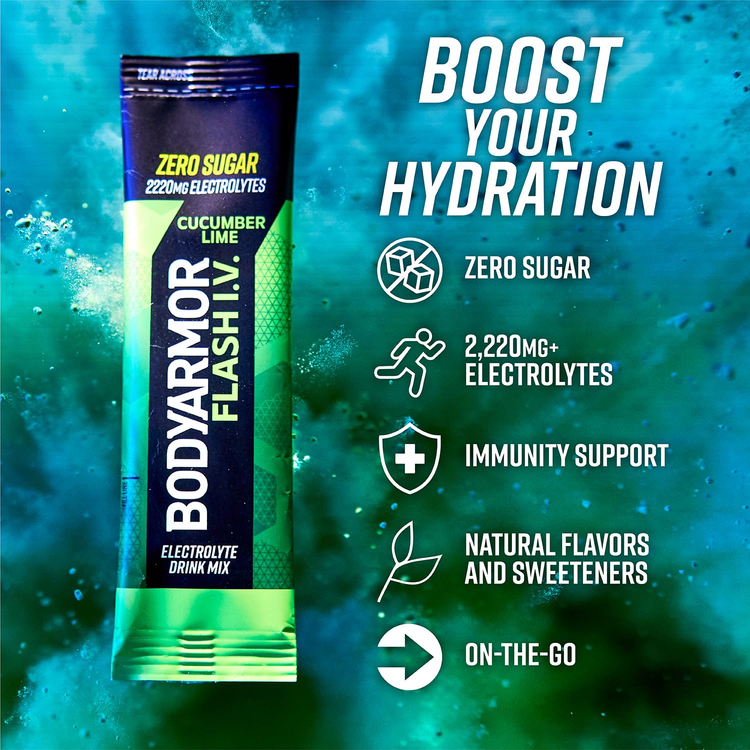 bodyarmor-flash-iv-electrolyte-packets---cucumber-lime-zero-sugar-drink-mix-single-serve-coconut-water-powder-sticks-for-hydration-on-the-go-15-count-2