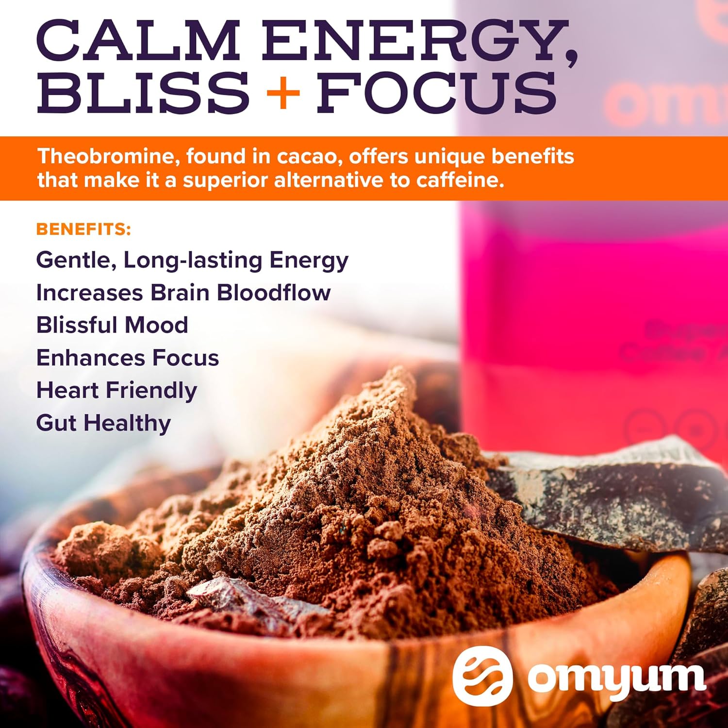 Organic Mushroom Blend Coffee Alternative - Superfood Adaptogens with Cacao, Lion’s Mane, Reishi, Cordyceps, Ashwagandha & L-Theanine for Calm Energy, Focus & Gut Health (30 Servings) - Espot.com.au