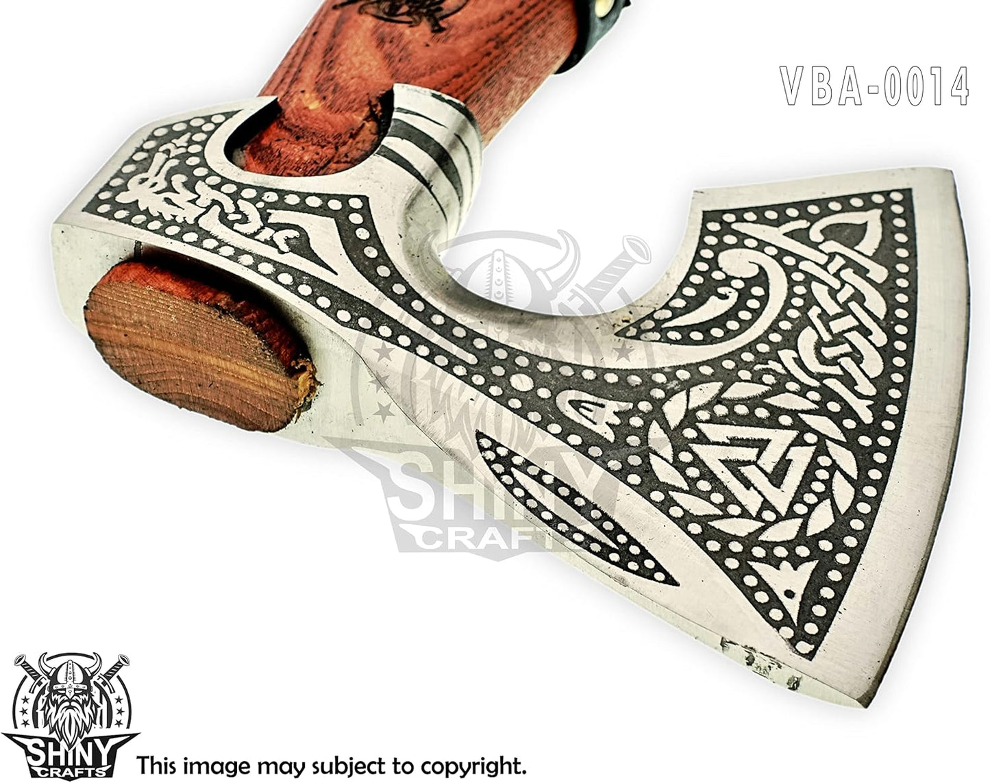 handmade-viking-axe-with-sheath---unique-shiny-crafts---custom-bearded-axe-for-men---perfect-birthday-gift-4