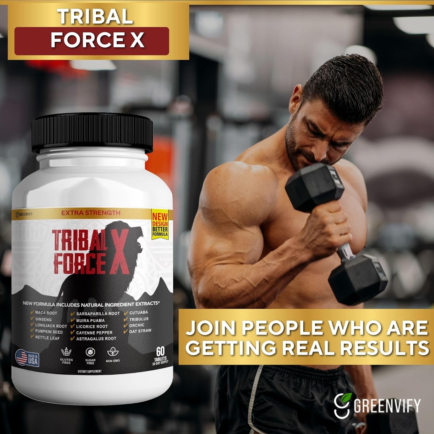 organic-tribal-force-x-supplement---60-tablets-extra-strength-formula-gluten-free-non-gmo-30-day-supply---pack-of-3-6