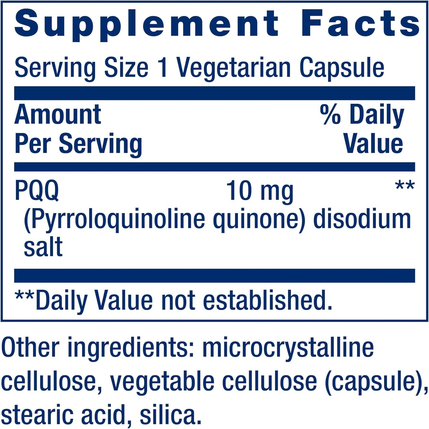 PQQ Capsules 10mg for New Mitochondria Growth, ATP Energy Support - Gluten-Free, Non-GMO, Vegetarian - 30 Capsules - Espot.com.au