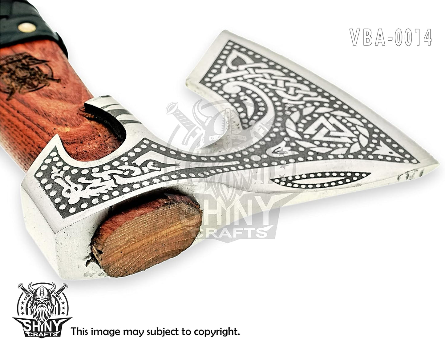 handmade-viking-axe-with-sheath---unique-shiny-crafts---custom-bearded-axe-for-men---perfect-birthday-gift-5