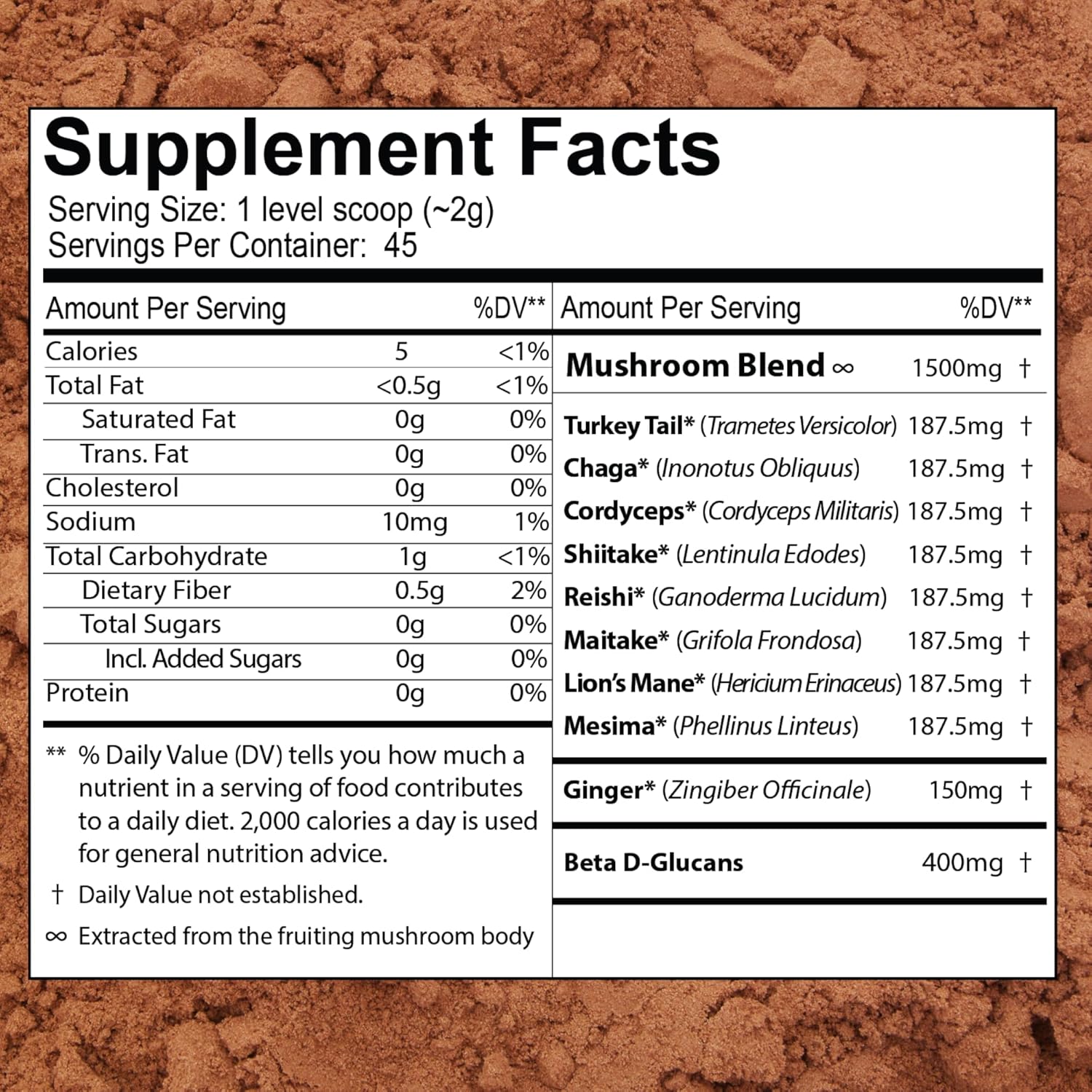 waayb-organic-8-mushroom-immunity-powder---non-gmo-vegan-supplement---turkey-tail-chaga-cordyceps-shiitake-reishi-maitake-lions-mane-mesima---resealable-glass-jar-4