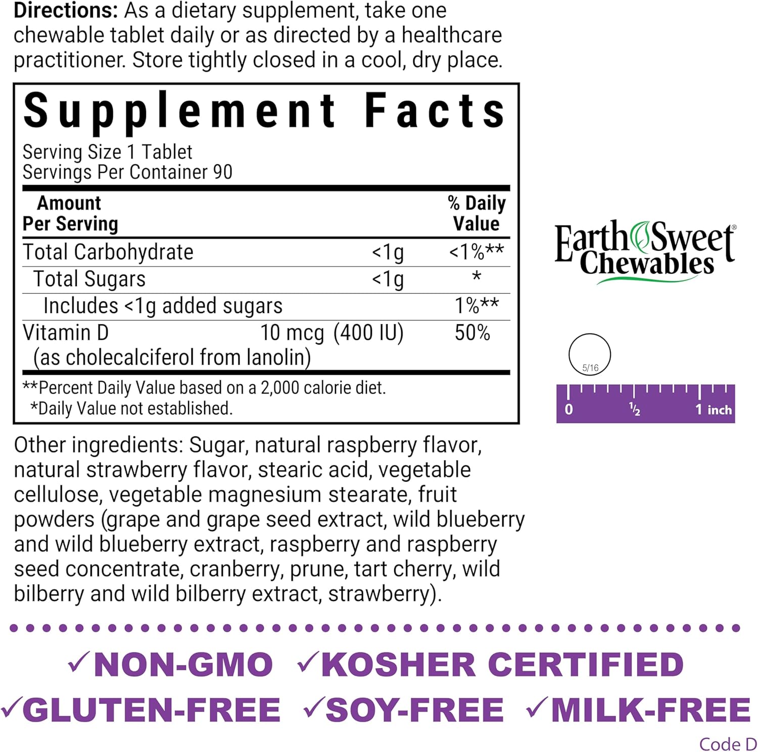 bluebonnet-nutrition-earthsweet-chewable-vitamin-d3-400-iu-supplement---90-count-2