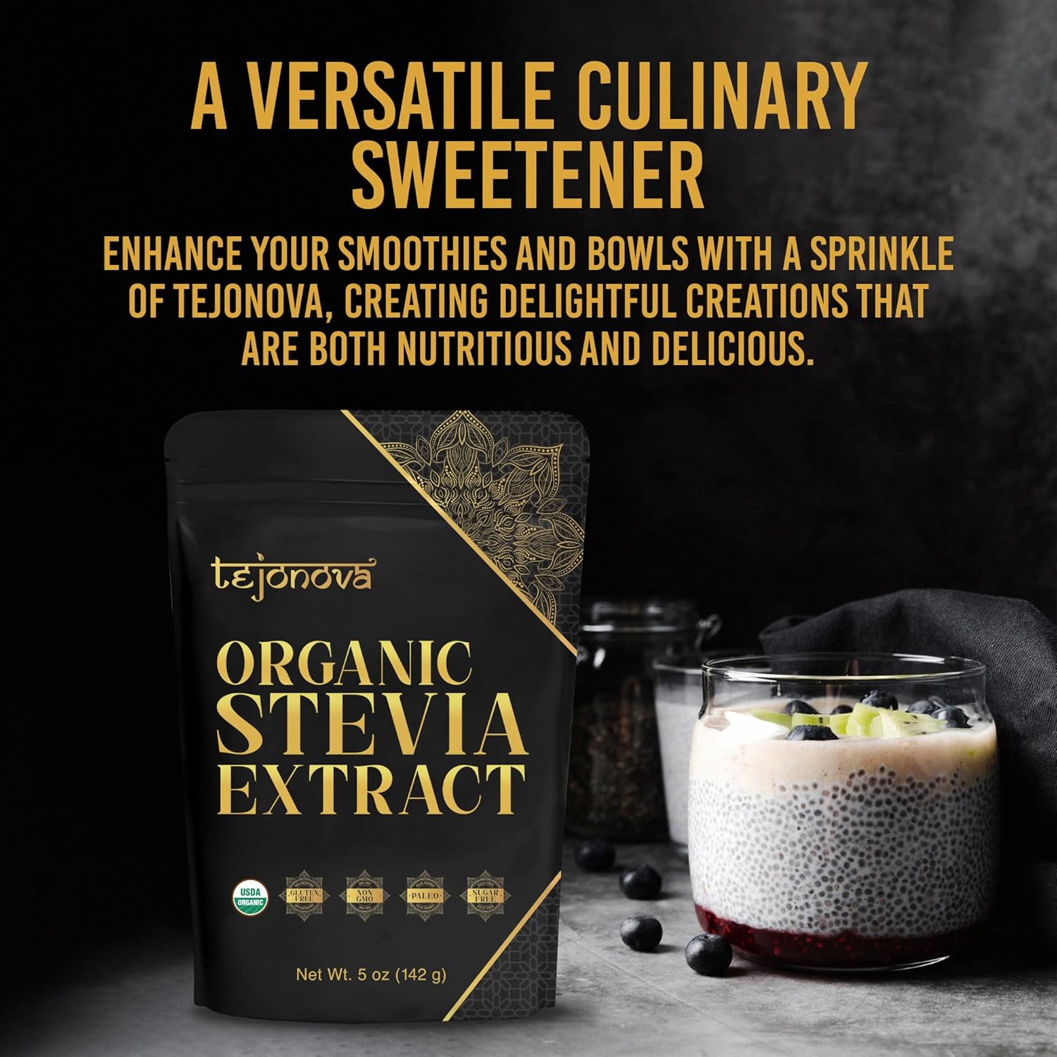 organic-stevia-powder-5oz---zero-calorie-sweetener-pure-stevia-extract-powder-sugar-substitute---1014-servings---non-gmo-usda-certified-organic-5