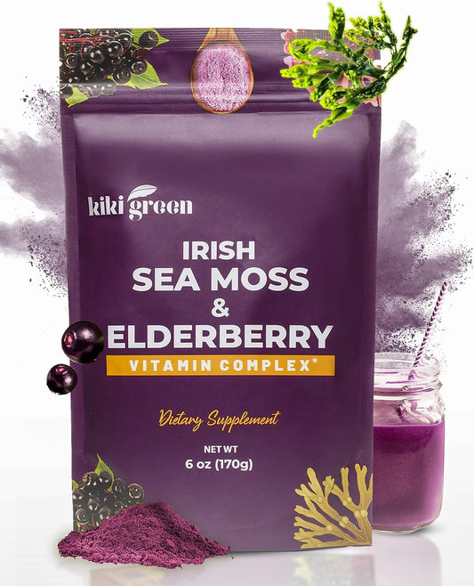 organic-kiki-green-sea-moss-powder-with-elderberry---vegan-superfood-multivitamin-blend---immune-boosting-supplement---6-oz-1