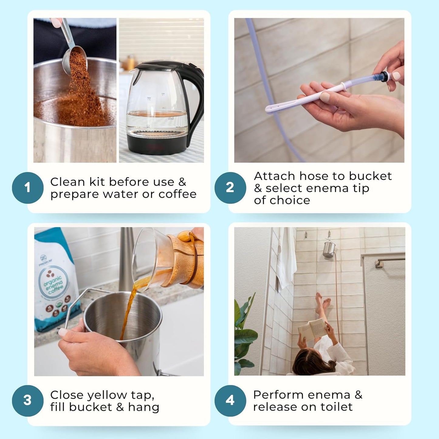 stainless-steel-enema-kit-with-silicone-hose-and-tips---2-quart-enema-bucket-for-colon-cleanse-and-detox---coffee-water-enema-for-men-and-women-7