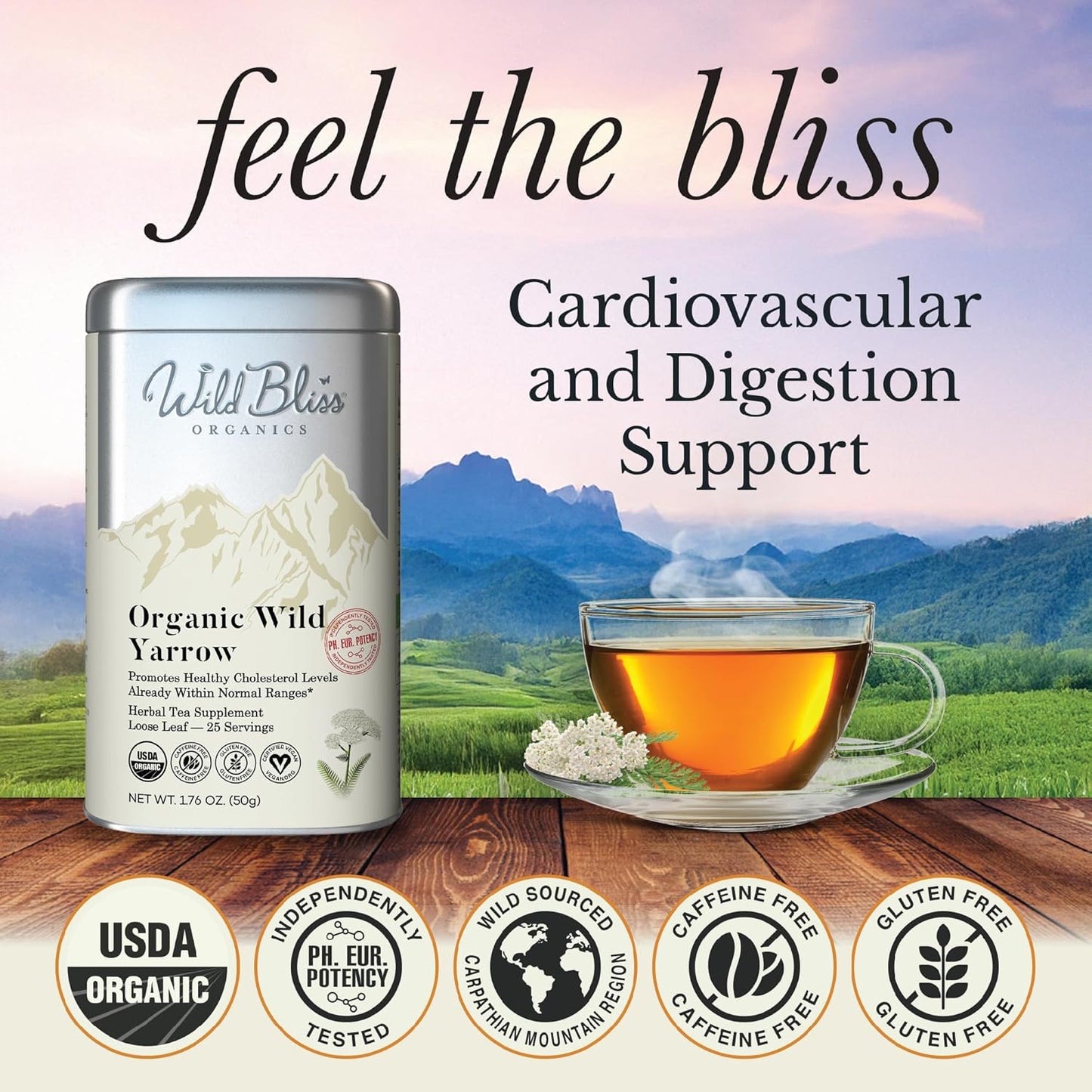 wild-bliss-organic-yarrow-tea---caffeine-free-loose-leaf-herbal-tea---potent-pharmacopoeia-blend---176-oz---25-servings-2
