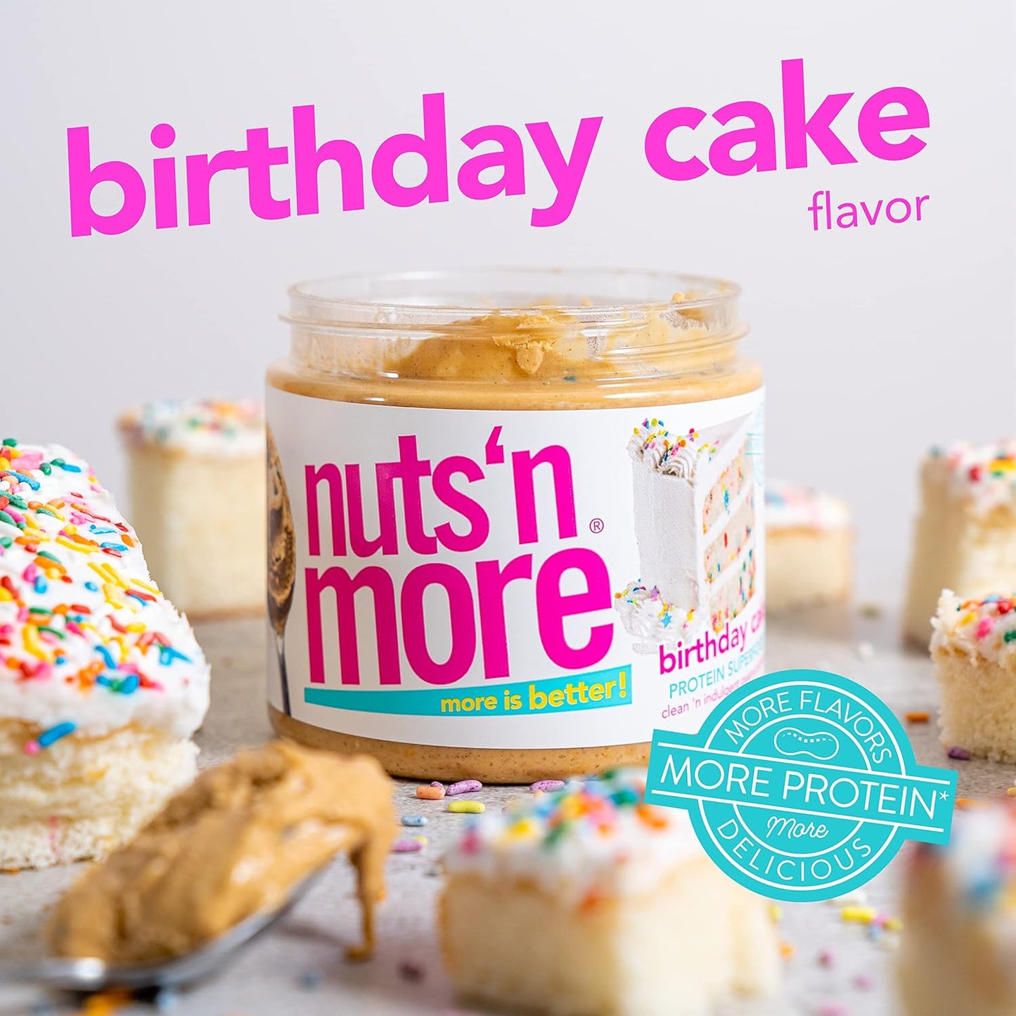 high-protein-birthday-cake-peanut-butter-spread---15oz-jar---gluten-free-non-gmo-low-carb-sugar---all-natural-nut-butter-snack-2