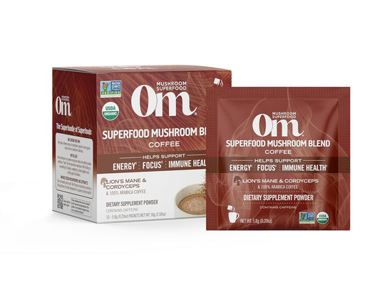 organic-mushroom-superfood-coffee-blend-powder-10-single-serve-packets-with-arabica-beans-lions-mane-cordyceps-turkey-tail-reishi-extract-ginkgo-biloba-for-energy-and-focus-1