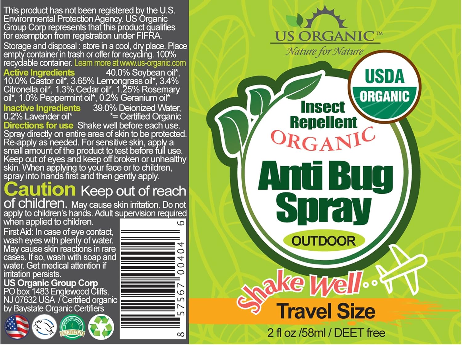 usda-certified-organic-mosquito-repellent-spray---deet-free-outdoor-bug-protection---cruelty-free-formula-with-proven-lab-results---2-oz-pump-sprays-2-pack-2