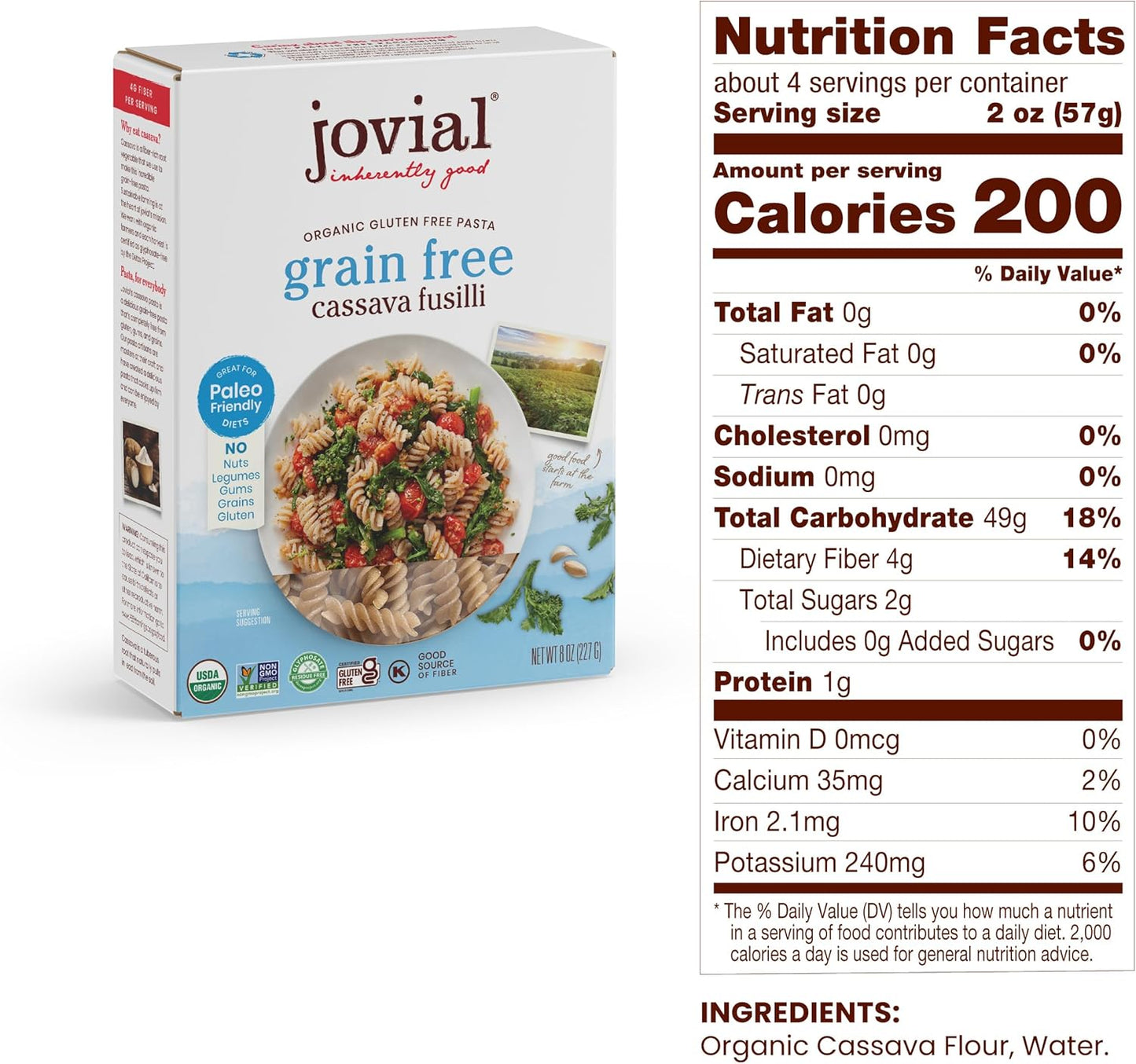 organic-jovial-cassava-fusilli-pasta---gluten-free-grain-free-non-gmo-high-fiber---8-oz-pack-2