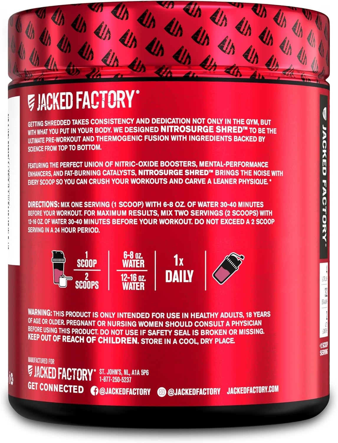 nitrosurge-shred-pre-workout-supplement---energy-booster-with-instant-strength-gains-sharp-focus-and-powerful-pumps---nitric-oxide-booster-preworkout-powder---watermelon-flavor-30-servings-9