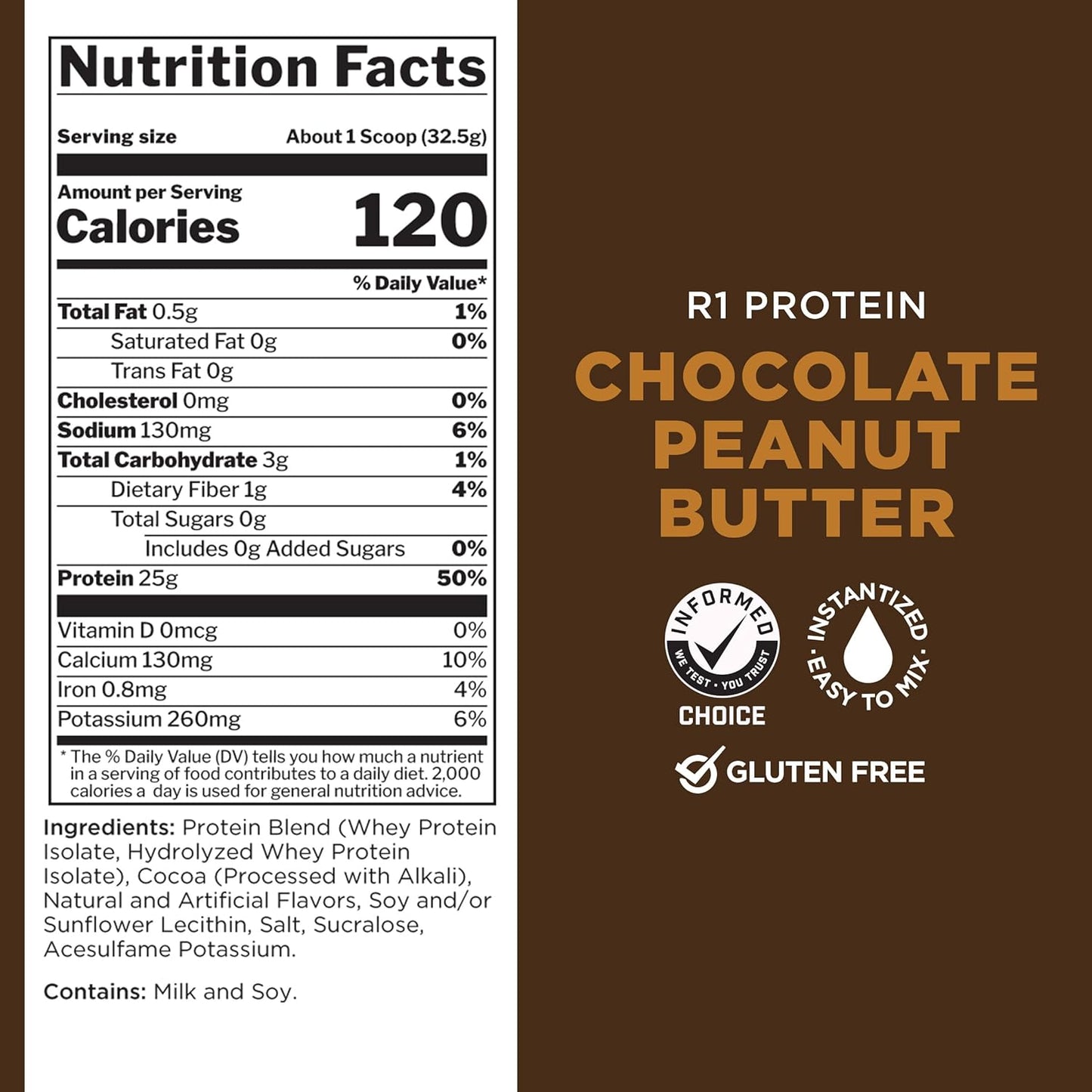 rule-one-proteins-r1-protein---chocolate-peanut-butter-flavor-25g-isolate-hydrolysate-protein-powder-with-6g-bcaas-fast-acting-formula-100-pure-2-lbs-4