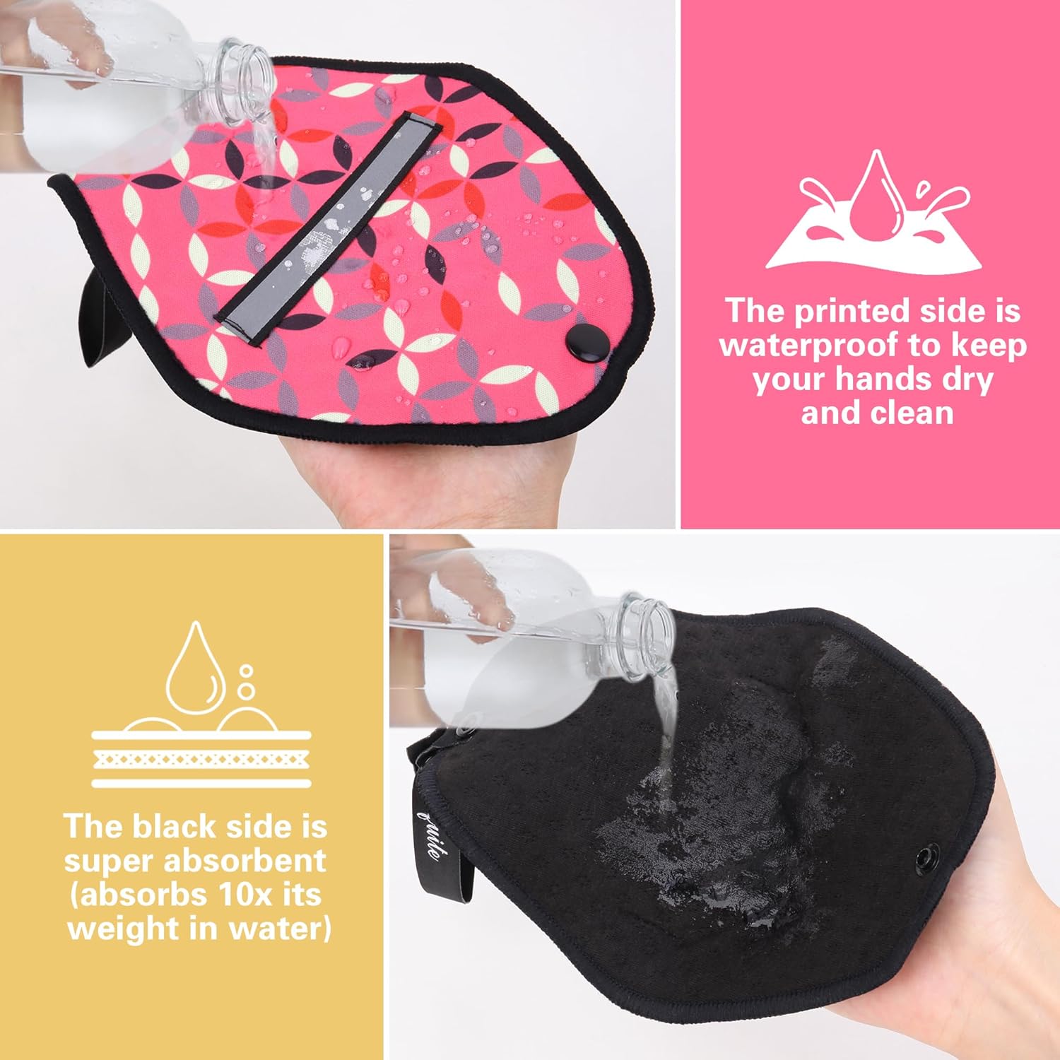 Soft & Absorbent 2 Pack Pee Cloths for Women Hiking - Reusable & Washable, Ideal for Travel, Camping, and Backpacking - Espot.com.au