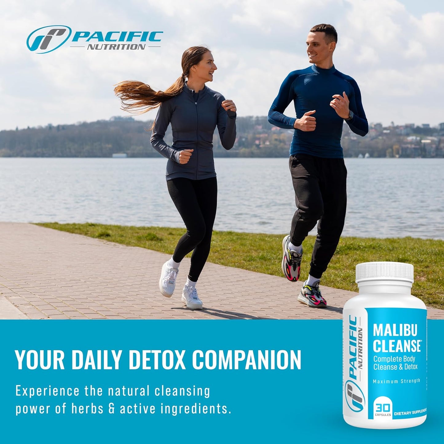 Malibu Cleanse Complete Body & Intestinal Cleanse - Natural Detox with Senna Leaf, Cascara Sagrada Bark & Aloe Vera - 30 Capsules for Men & Women's Health - Espot.com.au