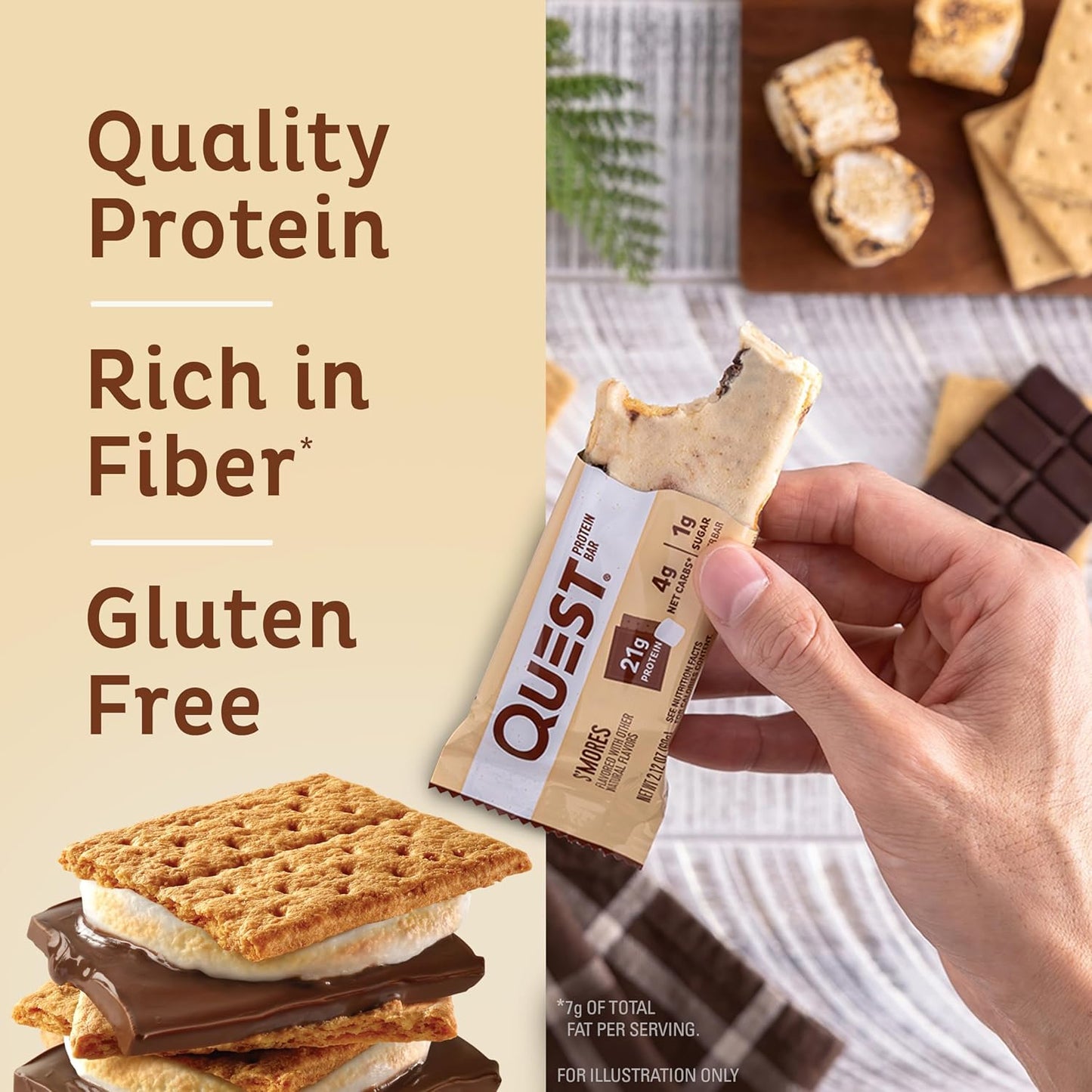 quest-nutrition-smores-protein-bars---high-protein-low-sugar-low-carb-gluten-free---12-count-3