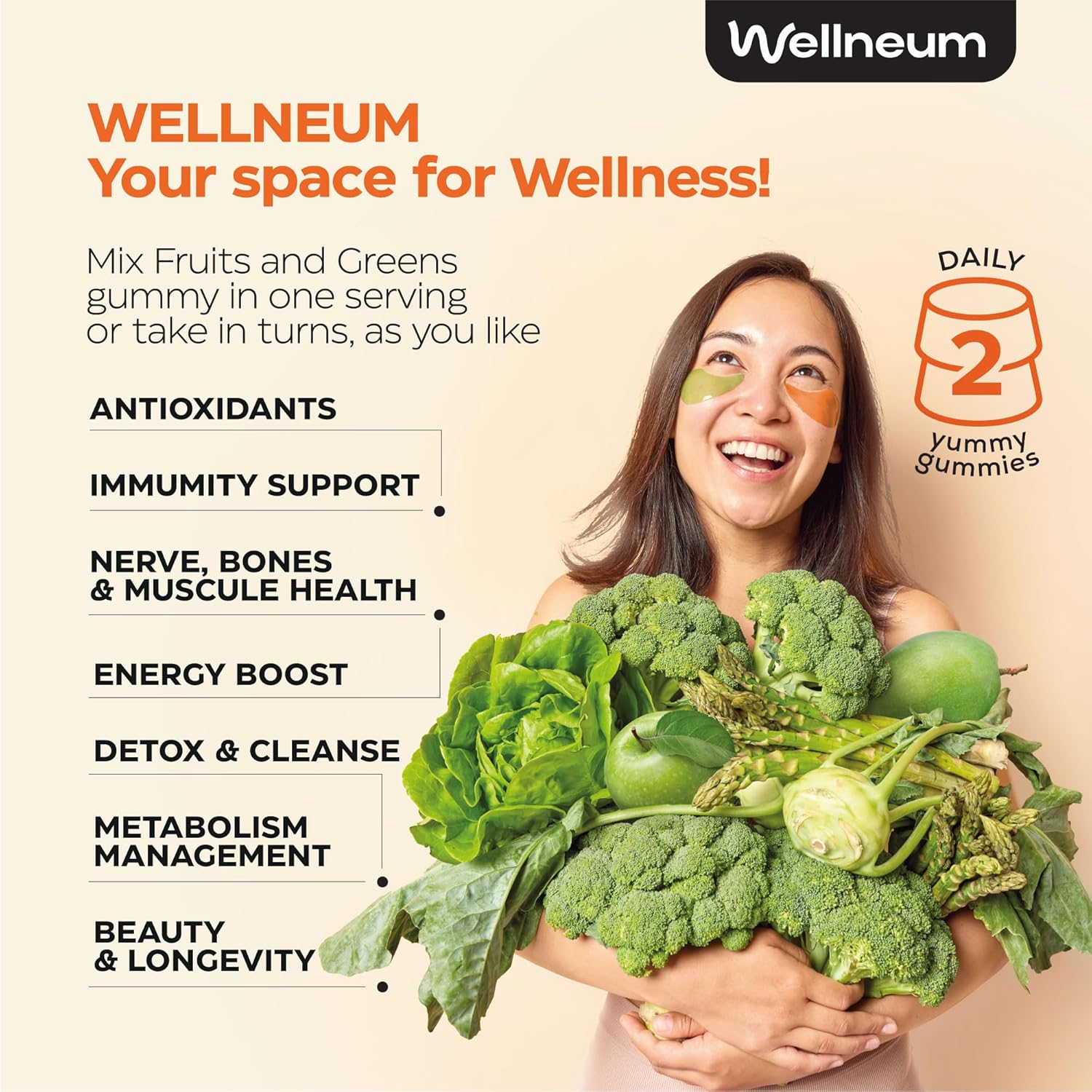 wellneum-super-fruit-and-super-greens-gummies-for-adults---immunity-and-energy-boost---fruits-and-vegetables-blend---120-count---sugar-free---daily-nutrient-balance-2