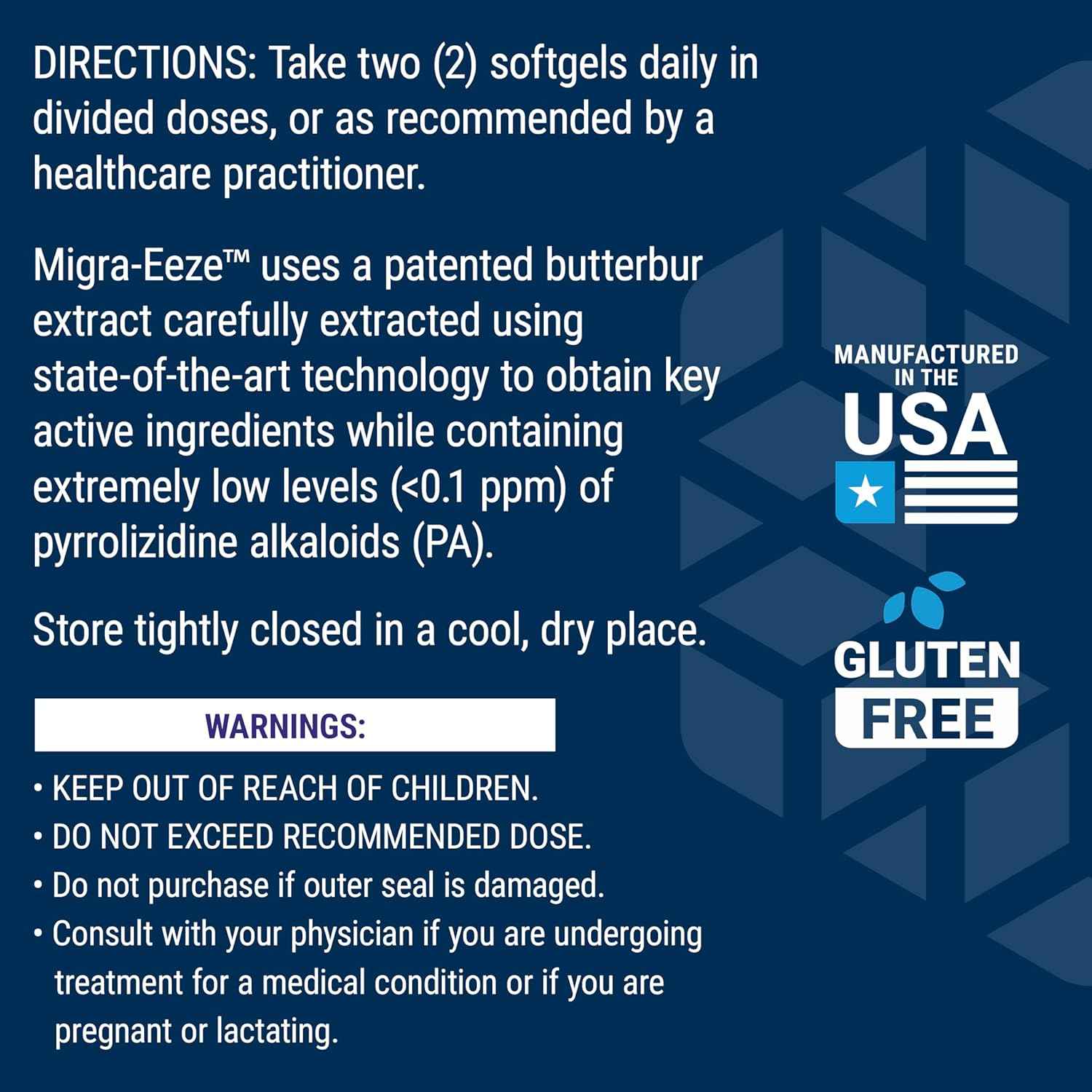Butterbur Root Extract with Vitamin B2 & Ginger Supplement for Head Discomfort - Gluten-Free Softgels for Migraine Relief - 60 Count