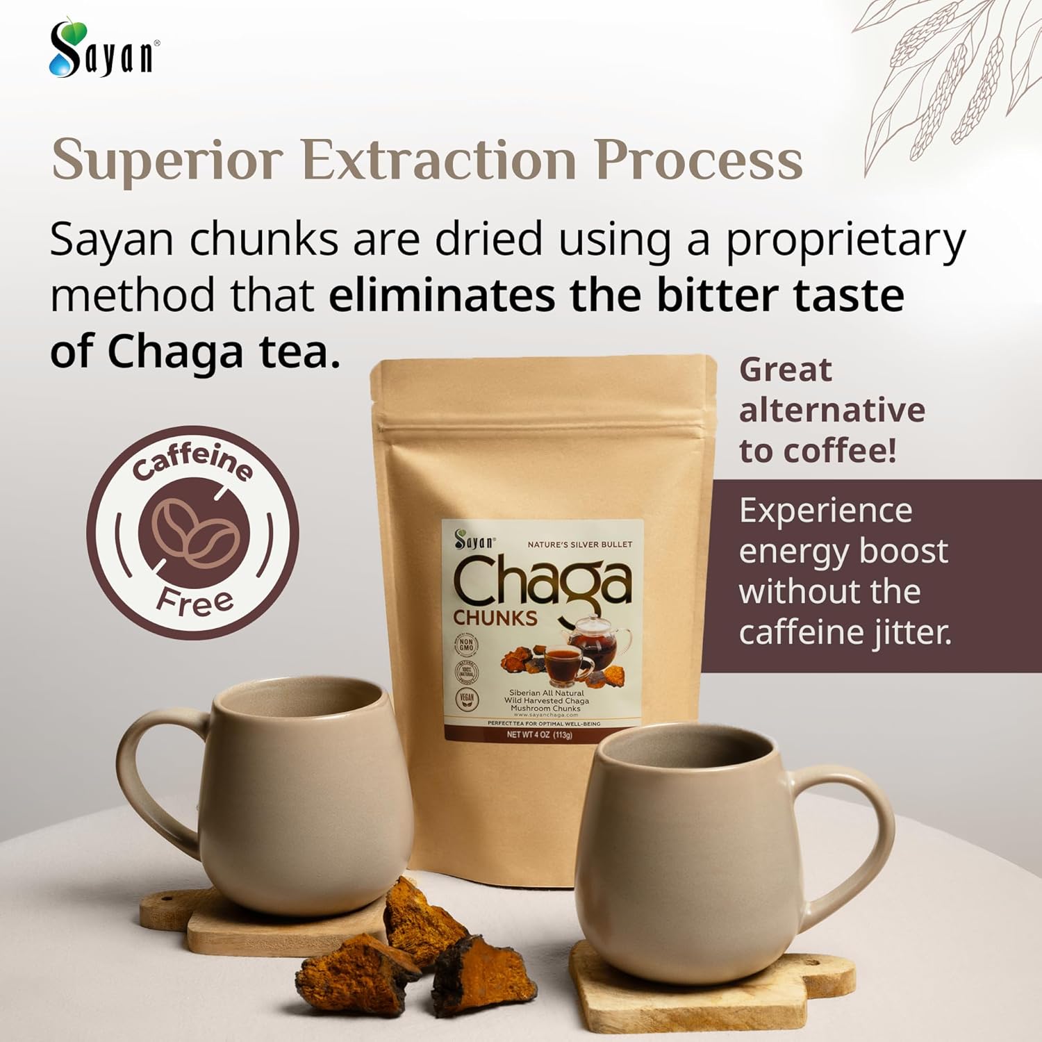 4-oz-sayan-siberian-chaga-mushroom-chunks-with-black-top---premium-antioxidant-tea-for-immune-support-focus-digestive-health---non-gmo---wild-harvested-9