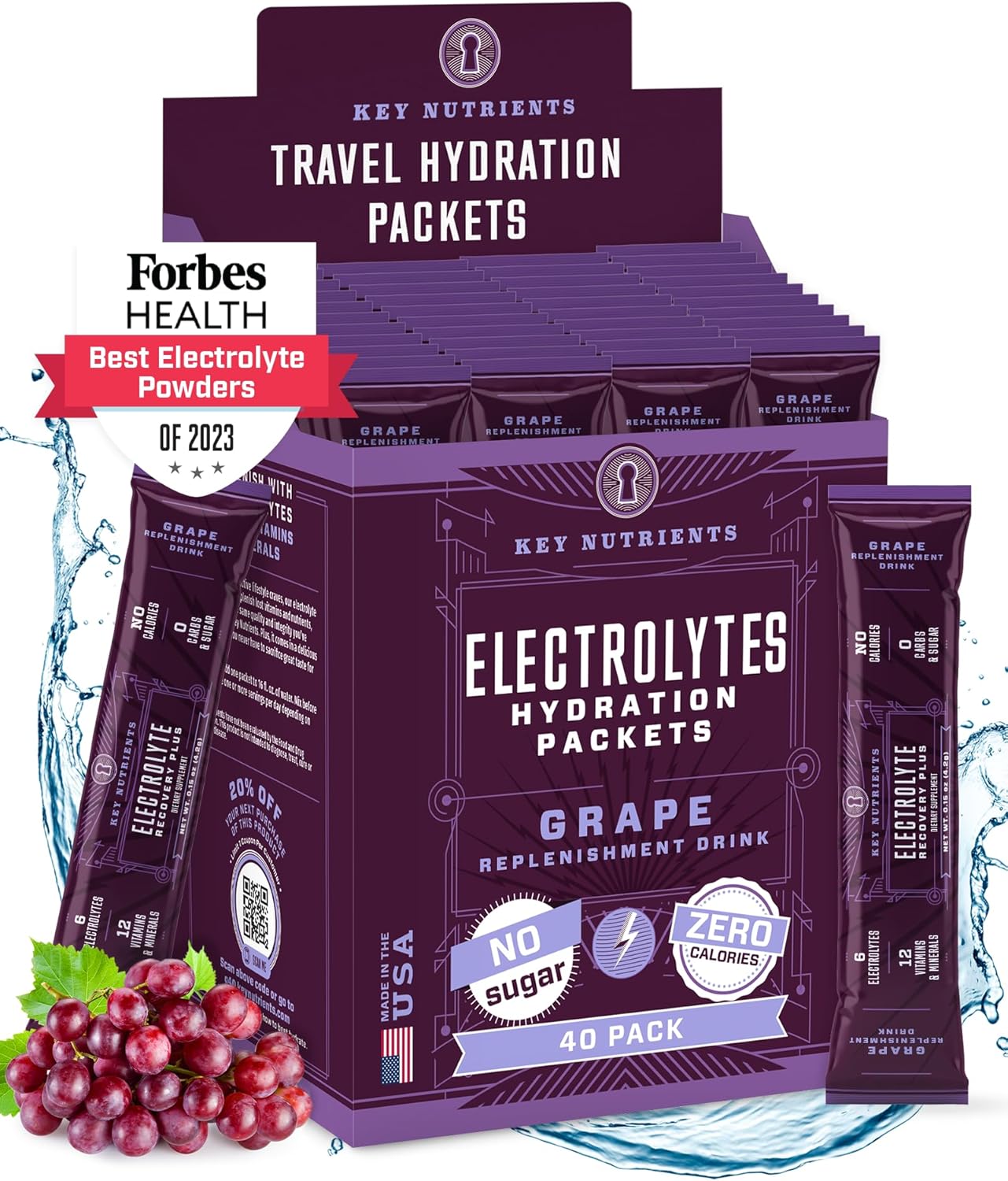 40-pack-electrolytes-powder-packets-in-fruity-grape-flavor---no-sugar-no-calories-gluten-free---made-in-usa---hydration-on-the-go-1