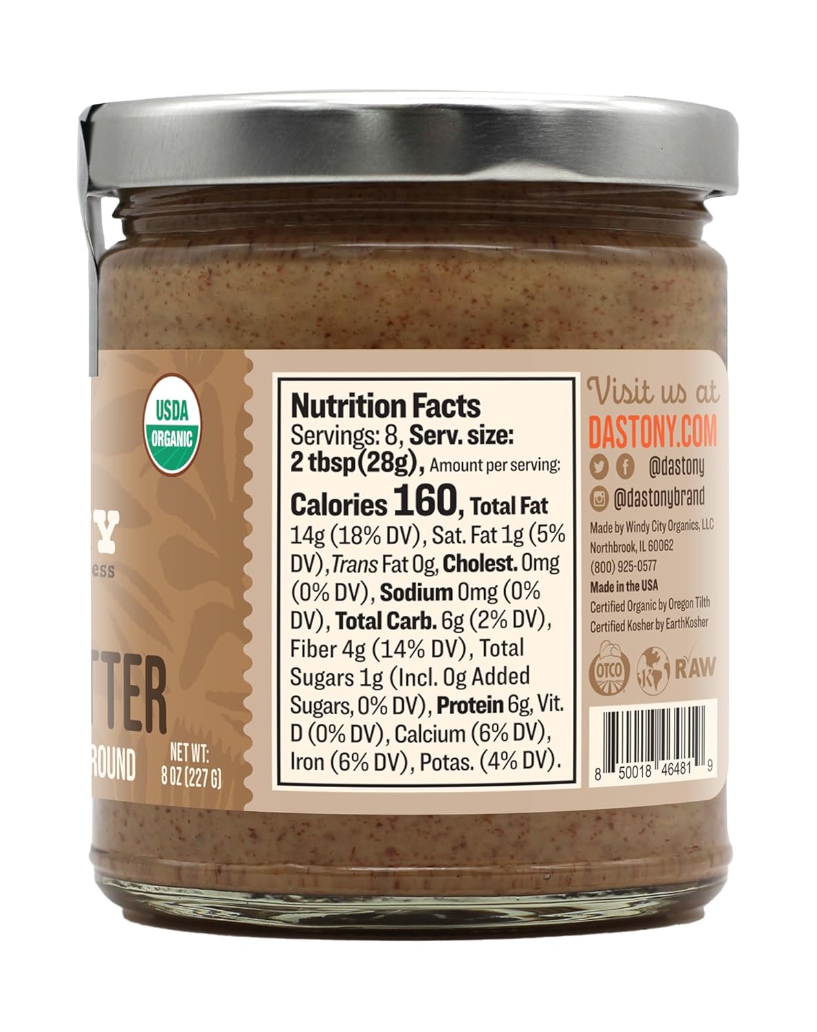 organic-raw-sprouted-almond-butter---8-oz-vegan-paleo-keto-non-gmo-gluten-free-single-pack-3