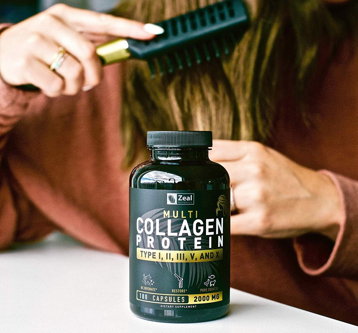 180-capsules-of-zeal-naturals-multi-collagen-peptides-pills---grass-fed-blend-for-hair-skin-nails-joints---type-i-ii-iii-v-x---womens-collagen-supplement-8