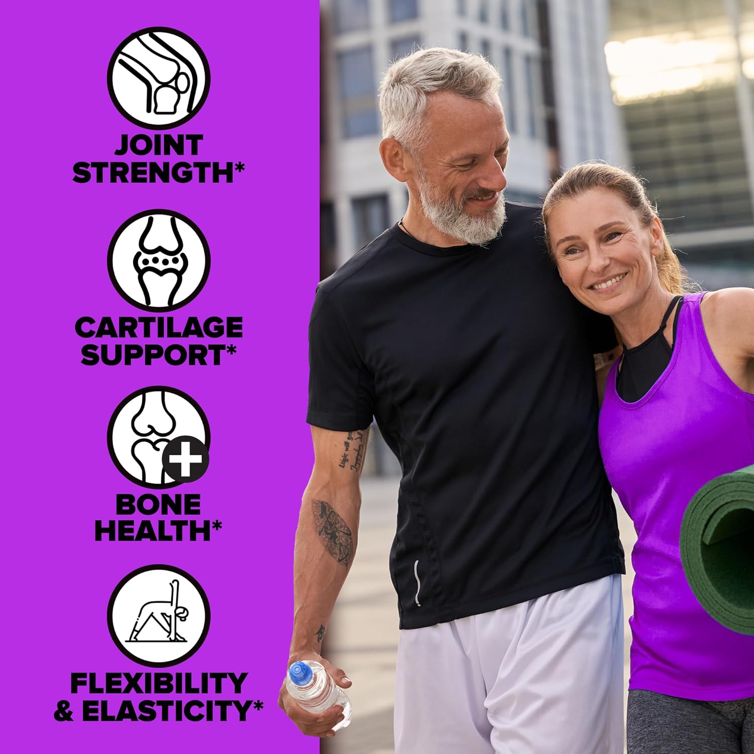 Labrada Nutrition Elastijoint Grape Glucosamine Joint Support Powder - Men & Women, Pain Relief & Bone Health Supplement, Gluten-Free Formula with Chondroitin & MSM - Espot.com.au