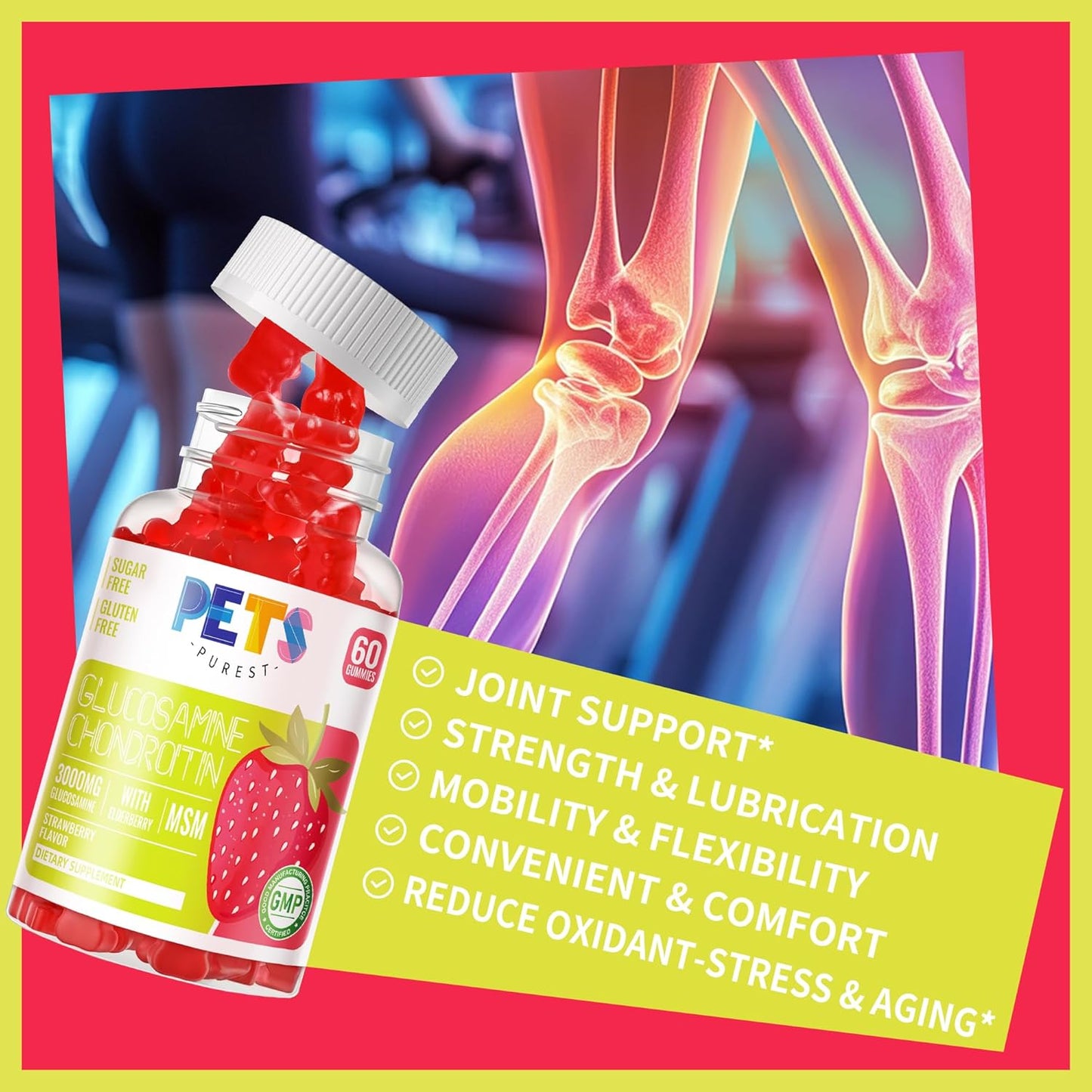 pets-purest-glucosamine-chondroitin-gummies-with-msm-elderberry---joint-support-supplement-with-antioxidant-immune-boost---strawberry-flavor-for-adults-4