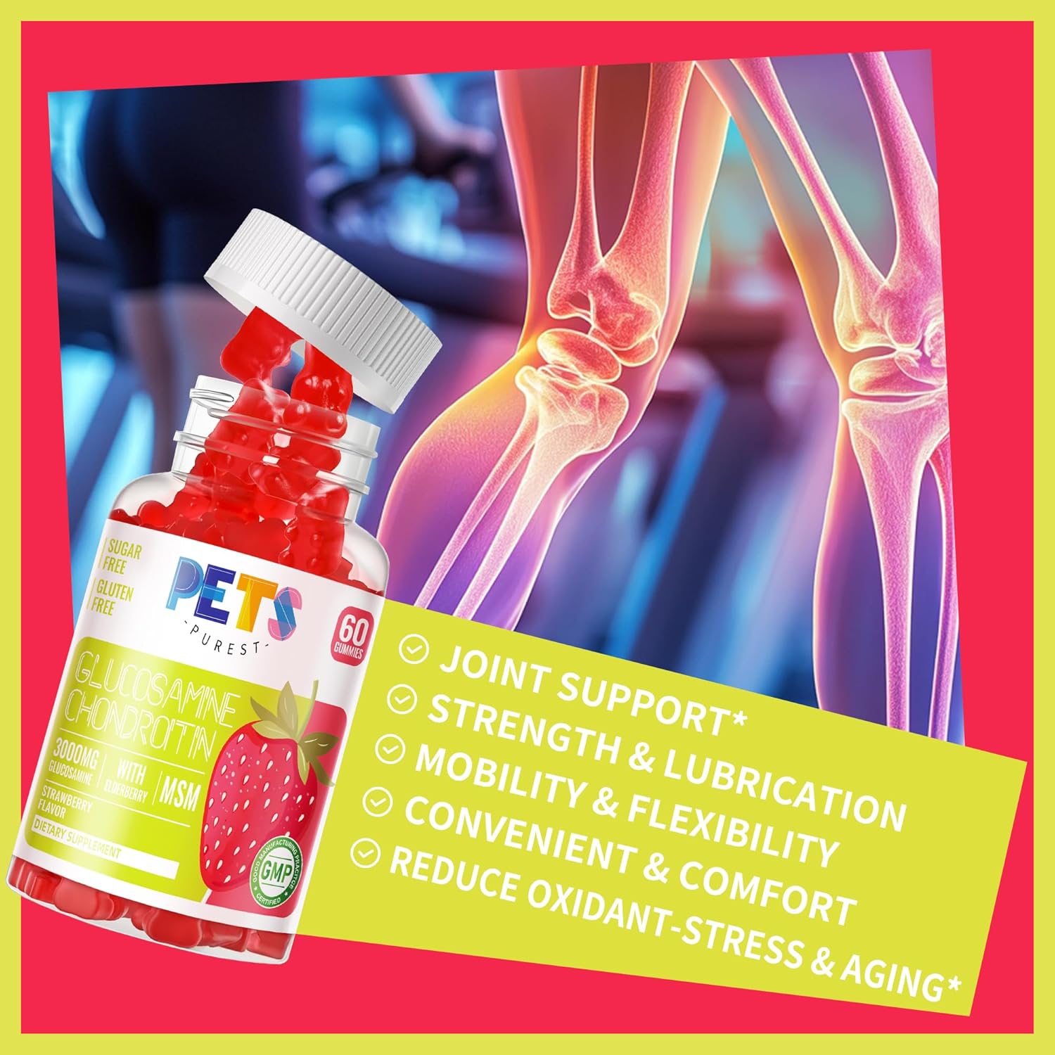pets-purest-glucosamine-chondroitin-gummies-with-msm-elderberry---joint-support-supplement-with-antioxidant-immune-boost---strawberry-flavor-for-adults-4
