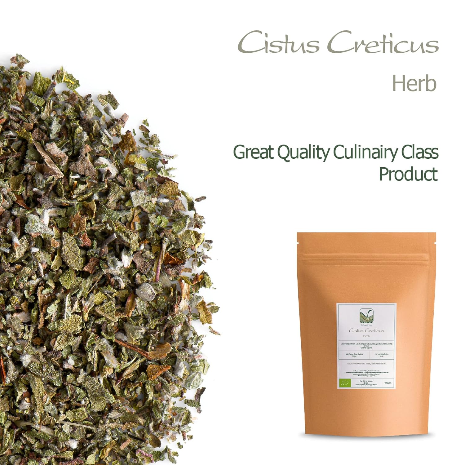 Organic Valley of Tea Cistus Creticus: Premium Creticus Rock Rose - Espot.com.au