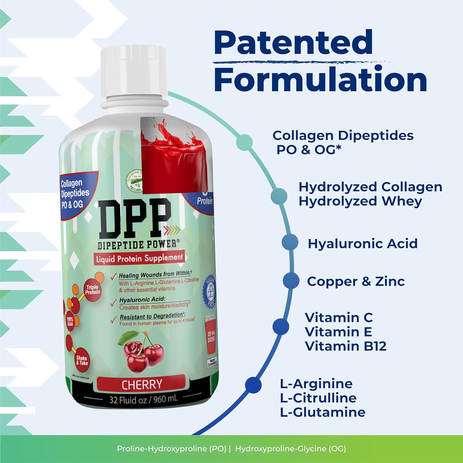 cherry-flavored-liquid-collagen-whey-protein-supplement-for-wound-healing-healthy-skin---dpp-dipeptide-formula-sugar-free---32-fl-oz-bottle-3