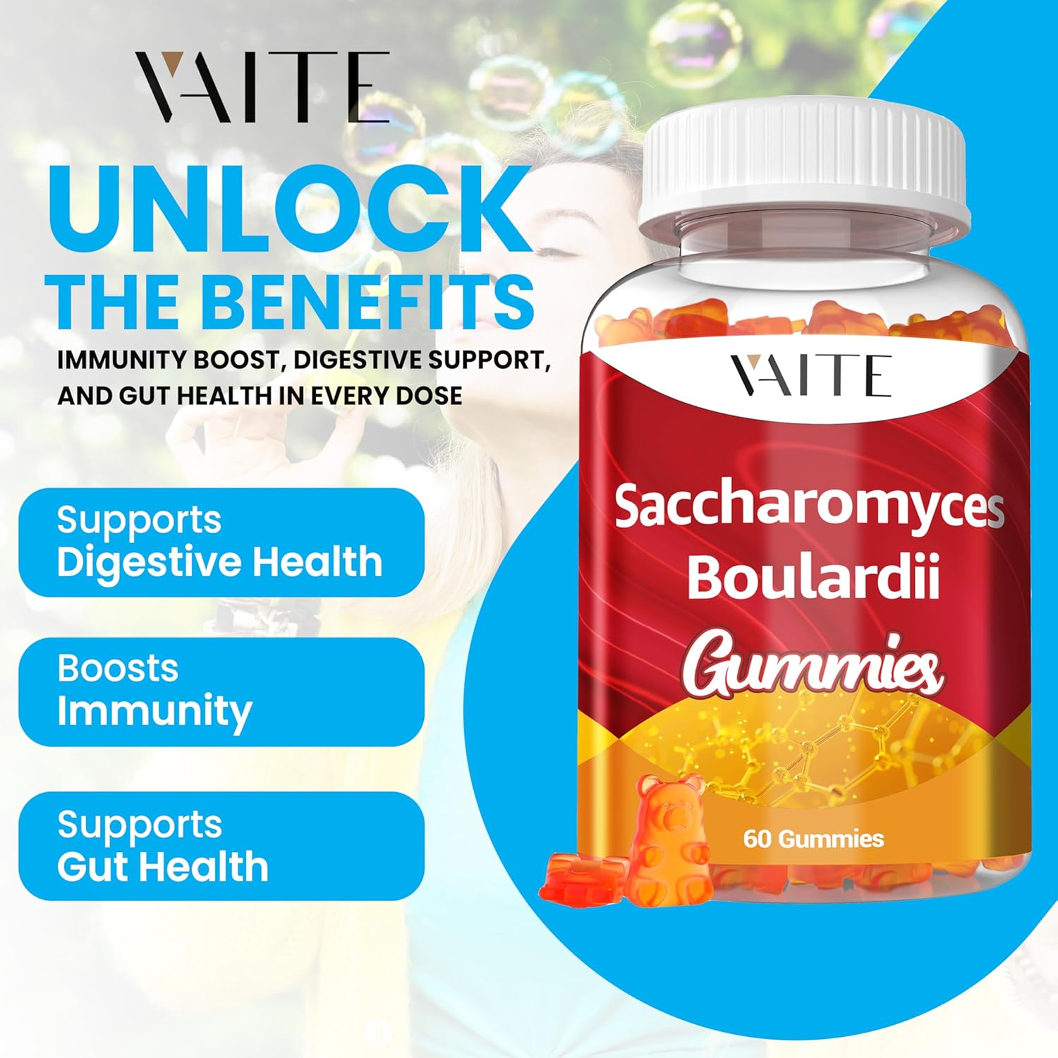 vaite-saccharomyces-boulardii-probiotics-500mg---gut-health-candida-support-gummies-women-men-digestive-immune-support---non-gmo-gluten-free---60-vegan-gummies-2