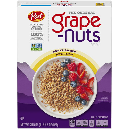 Post Grape-Nuts Cereal, 20.5 oz - Packed with Grapes and Nuts for a Delicious Breakfast Boost - Espot.com.au