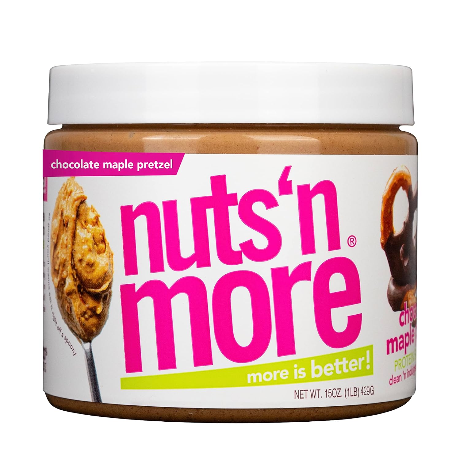chocolate-maple-pretzel-peanut-butter-spread-with-added-protein---all-natural-low-carb-low-sugar-non-gmo-high-protein-nut-butter---15-oz-jar-1