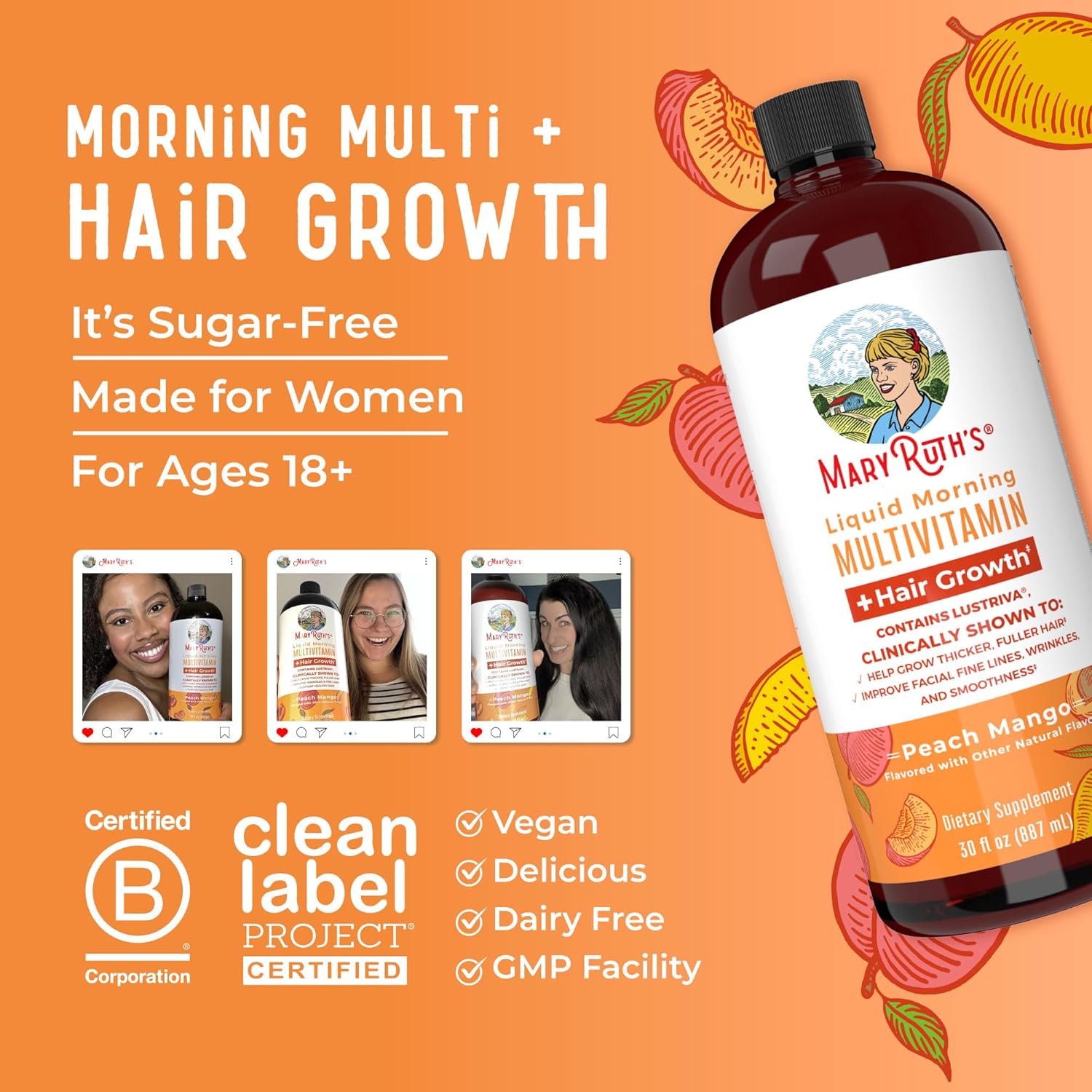 womens-liquid-multivitamin-with-lustriva-hair-growth-formula---biotin-vitamin-b-d---clinically-tested-for-thicker-hair-skin-care---30-fl-oz---ages-18-9