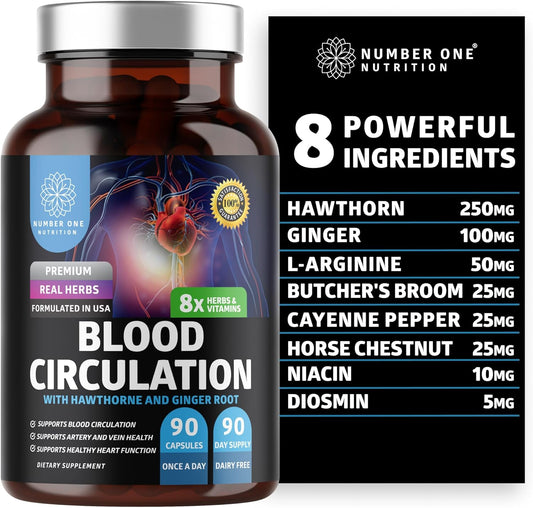 premium-blood-circulation-supplement-for-women-and-men---natural-blood-flow-support-with-8-powerful-herbs-vitamins---hawthorn-butchers-broom-cayenne-pepper---90-capsules-1